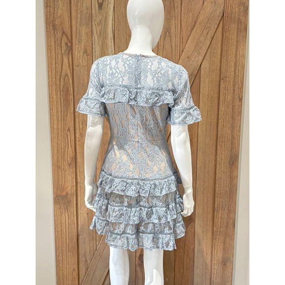 Andree by Unit Cornflower Blue Lace Dress Bridesma - Picture 3 of 3